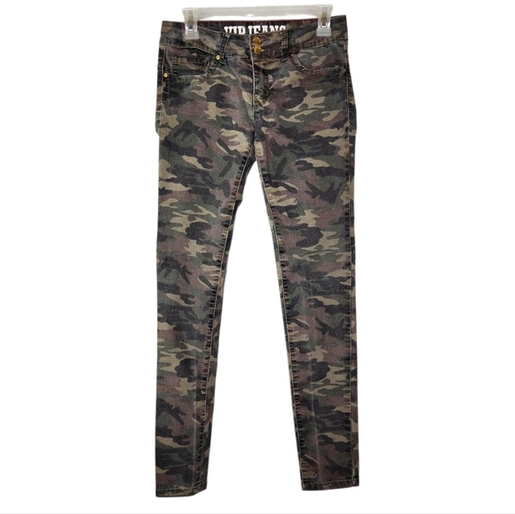VIP Jeans Camo Skinny Jeans Size 9/10 - Picture 1 of 9